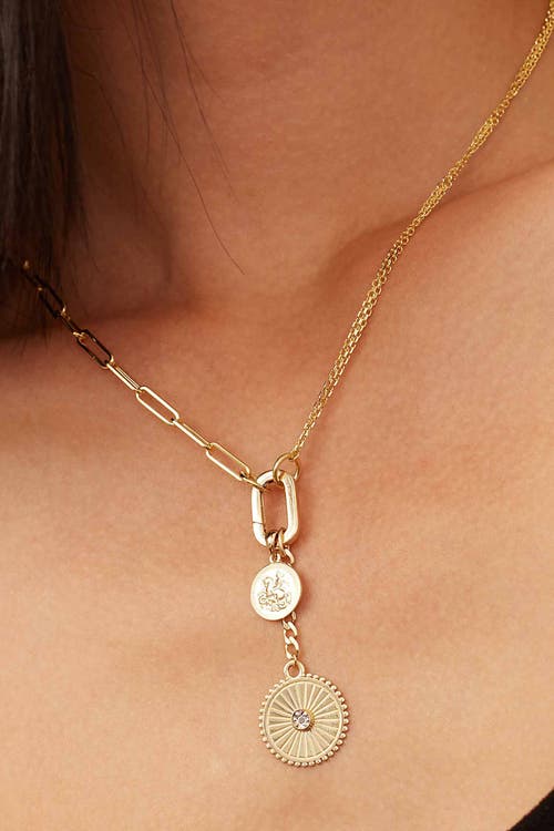 Oradina 14k Yellow Gold Rimini Venice Mixed Link Split Chain In Yellow Gold