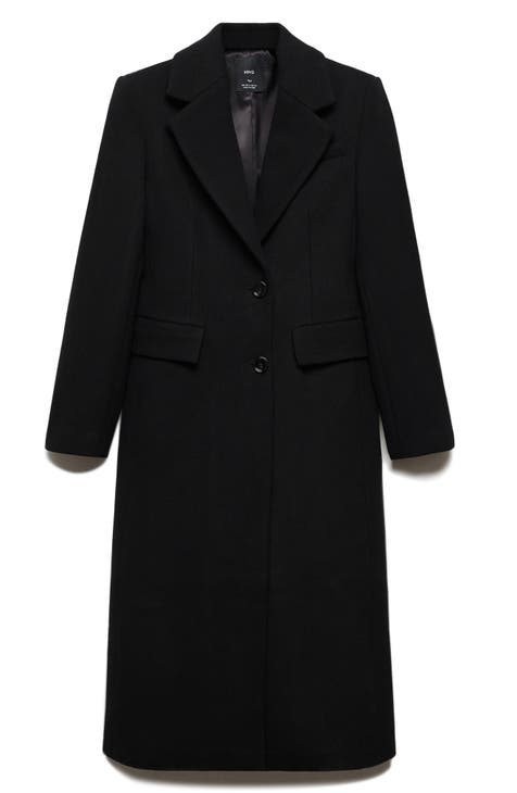 Women's Black Wool & Wool-Blend Coats | Nordstrom