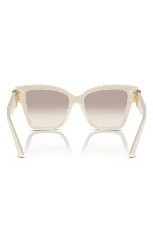 Dolce & Gabbana Dolce&gabbana 54mm Gradient Square Sunglasses In Cream