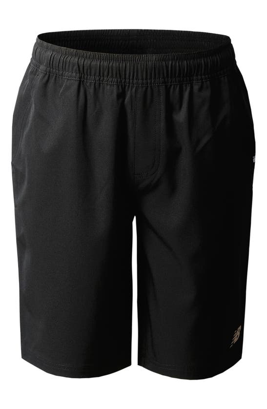 Shop New Balance Kids' Woven Golf Shorts In Black