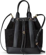 Veronica Beard Goody Suede & Leather Tote