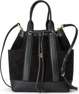 Veronica Beard Goody Suede & Leather Tote