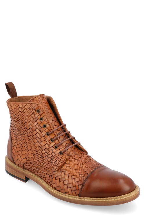 TAFT The Rome Woven Boot Brown at Nordstrom,