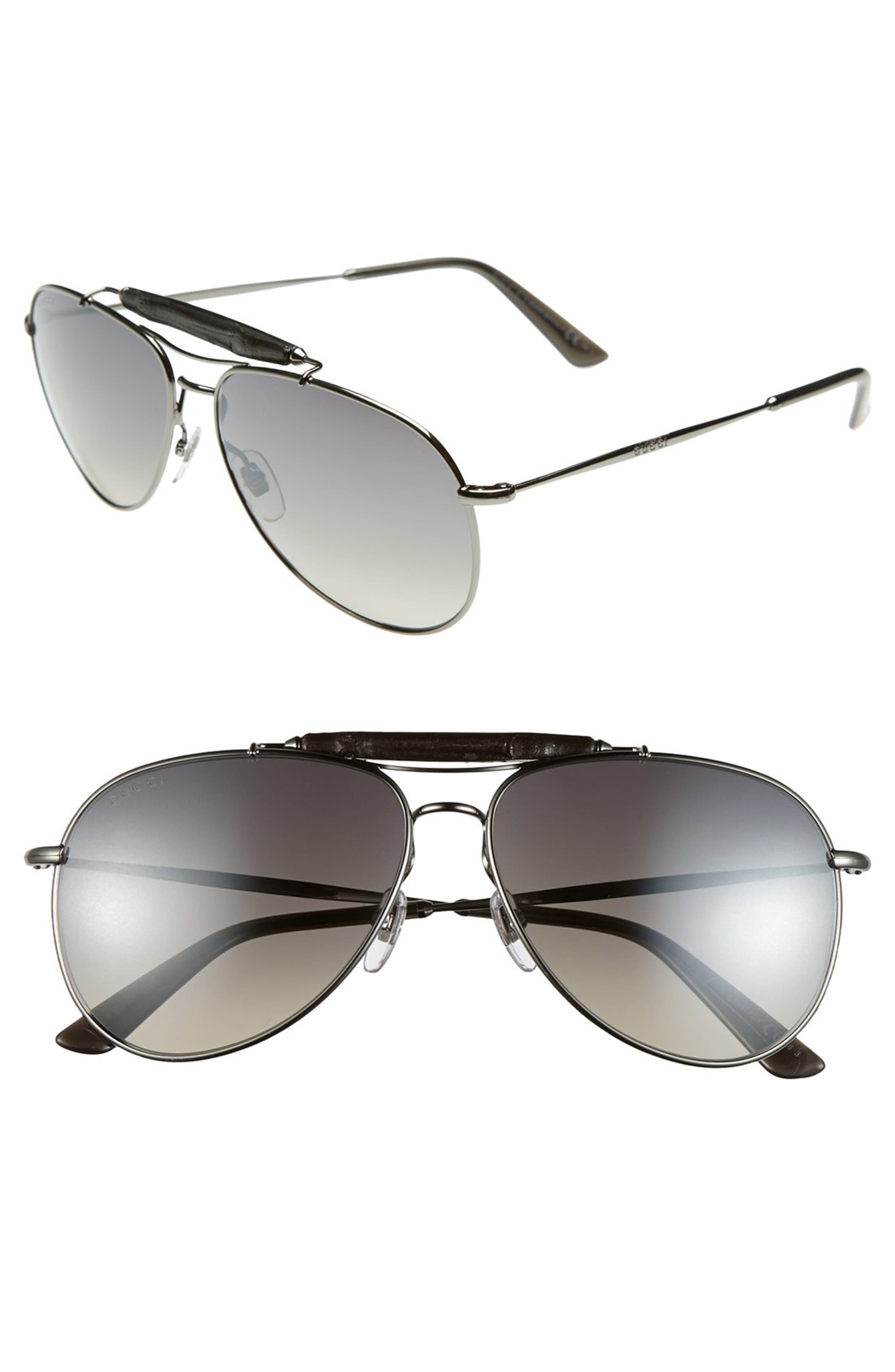 Gucci 59mm Aviator Sunglasses | Nordstrom