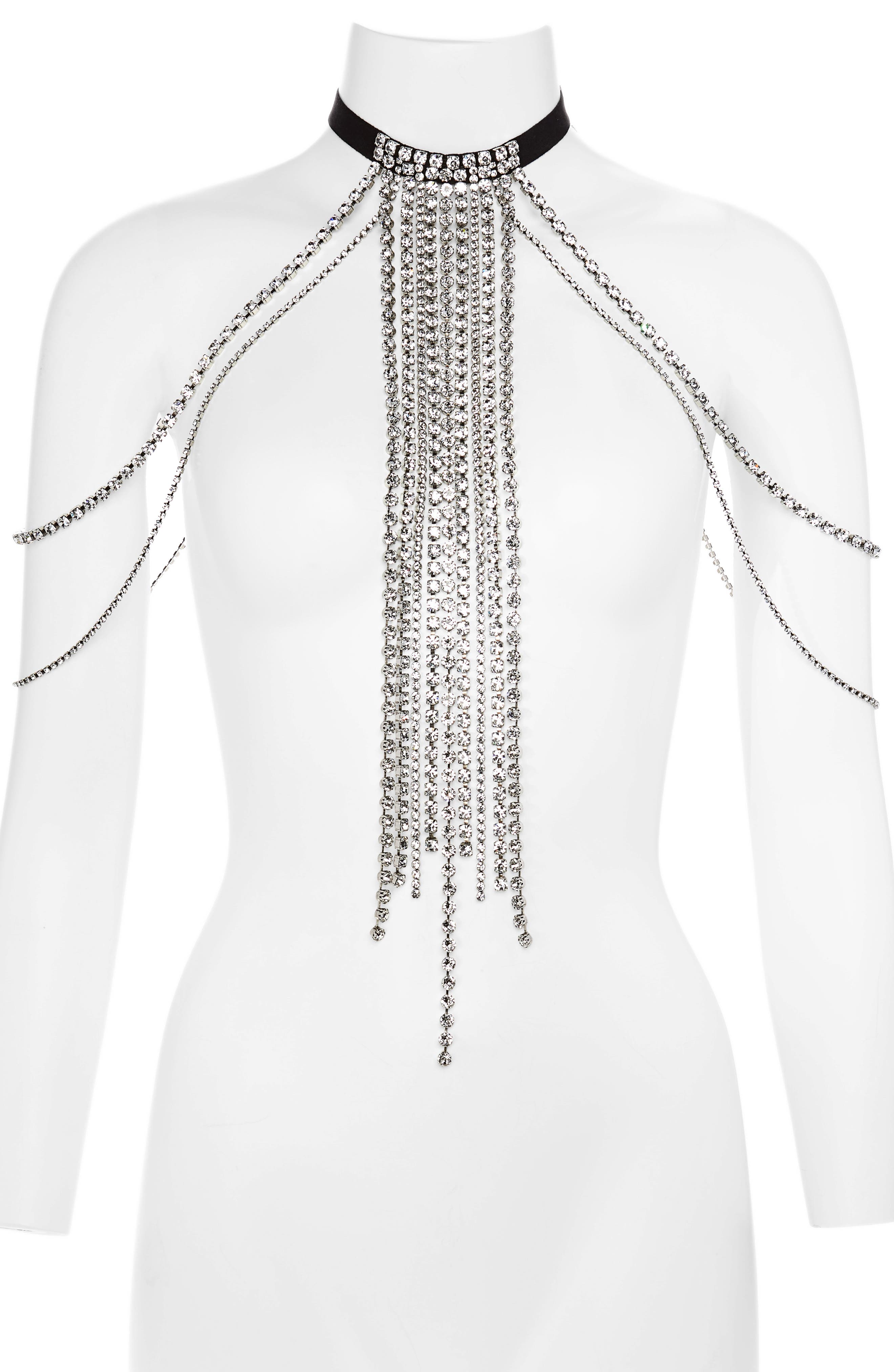Isabel Marant Statement Necklace black-silver-colored casual look Jewelry Chains Statement Necklaces 