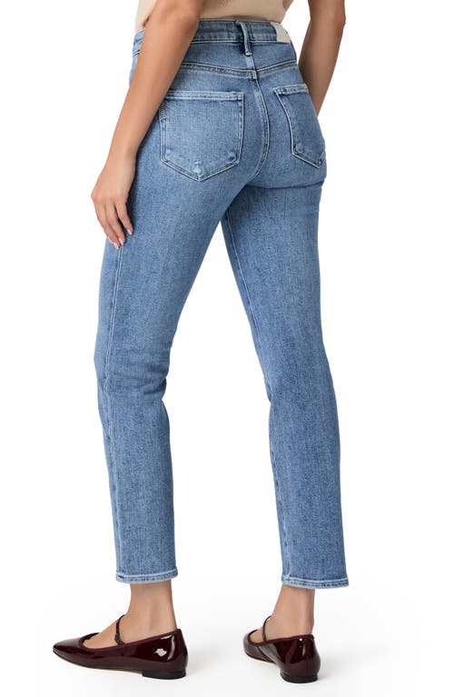 Shop Paige Cindy High Waist Ankle Wide Leg Jeans In Limo