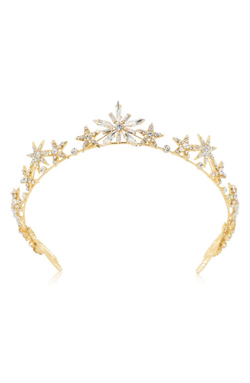 Brides & Hairpins Brinley Star Crown in Gold at Nordstrom