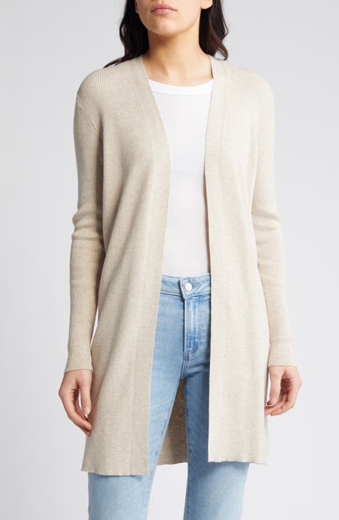Long Belted Shawl Collar Cardigan - Oatmeal - Cardigans - & Other Stories