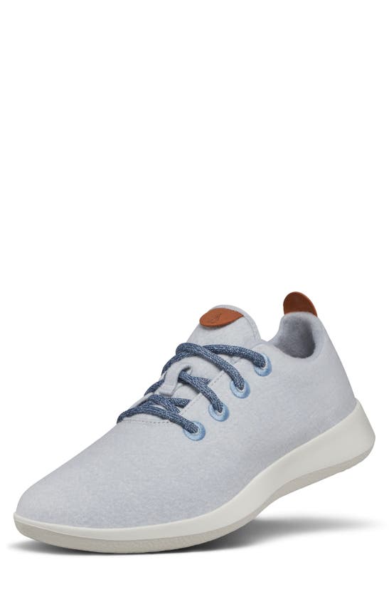 Allbirds Wool Runner Sneaker In Frost Blue/ White