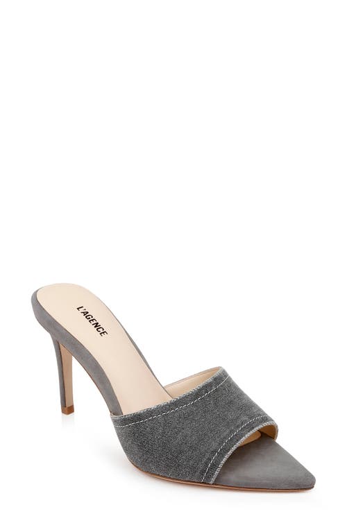 Lolita Pointed Toe Sandal in Grey