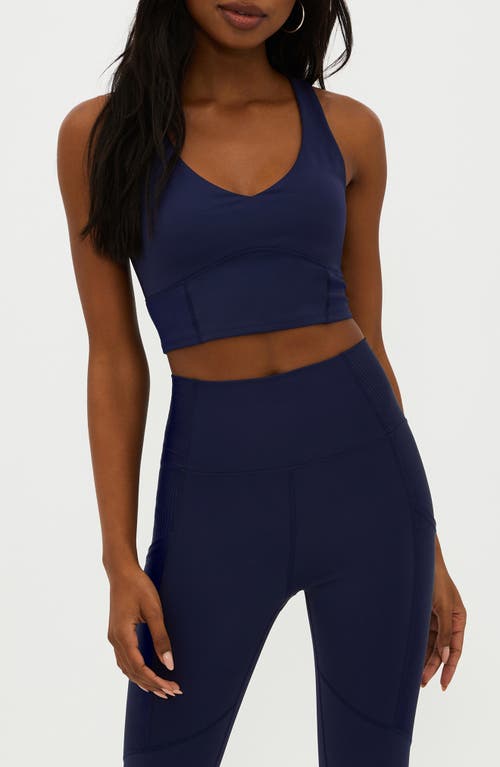 Shop Beach Riot Kaia Cutout Crop Tank In Ultramarine