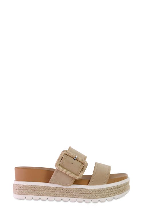 Shop Mia Kenzy Platform Sandal In Sand Burni