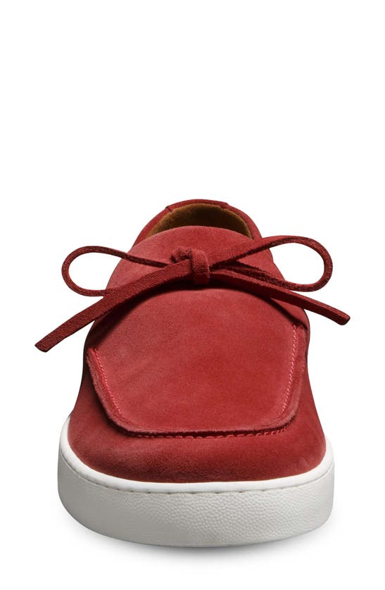 Shop Allen Edmonds Santa Rosa Boat Shoe In Crimson