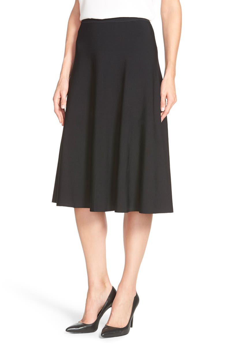 Halogen® Flare Midi Skirt (Regular & Petite) | Nordstrom