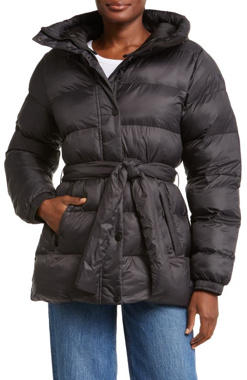 Grace Puffy Quilted Parka in Black