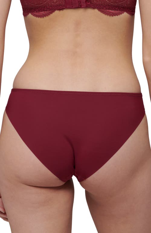 Shop Simone Perele Karma Bikini Briefs In Spinel Red