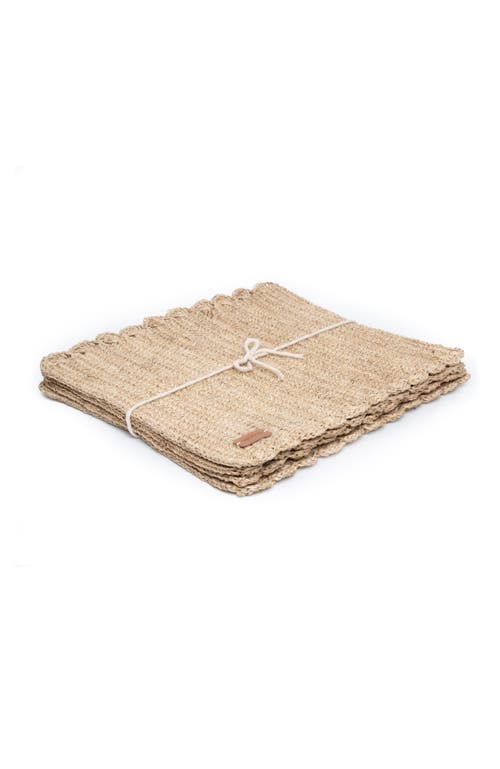 Shop Tallo De Olivo Fique Woven Placemat Set Of 4 In Natural