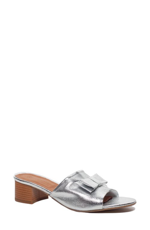 Bonita Slide Sandal in Silver