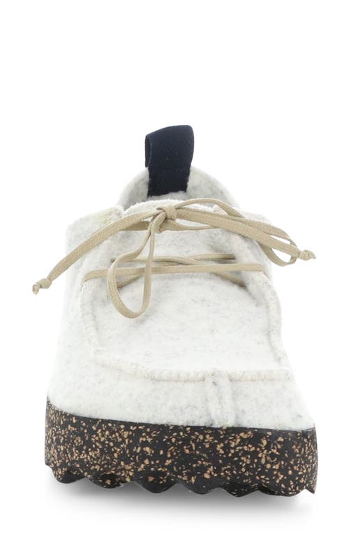 Shop Asportuguesas By Fly London Chat Sneaker In 009 Off White Tweed/felt