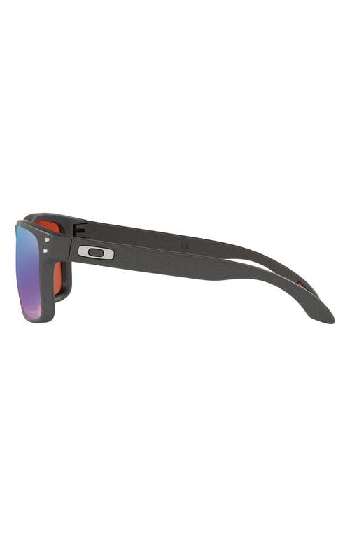 Shop Oakley Holbrook 57mm Sunglasses In Steel/prizm Snow Sapphire