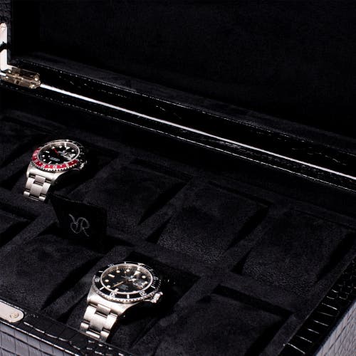 Shop Rapport London Brompton Ten Watch Box In Black