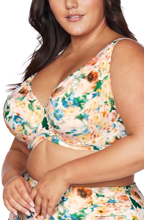 Artesands Plus Size Odette Goya Underwire Bikini Top (g Cup) In Multi