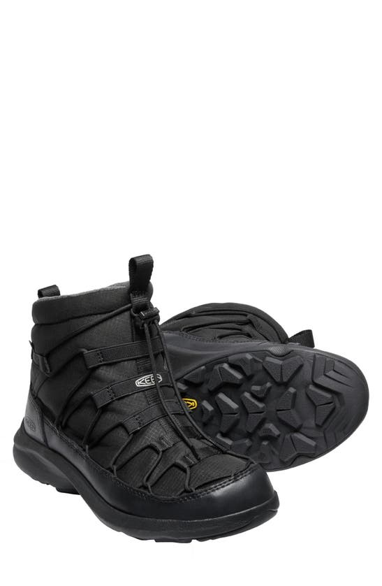Shop Keen Uneek Snk Waterproof Chukka Boot In Black/ Black