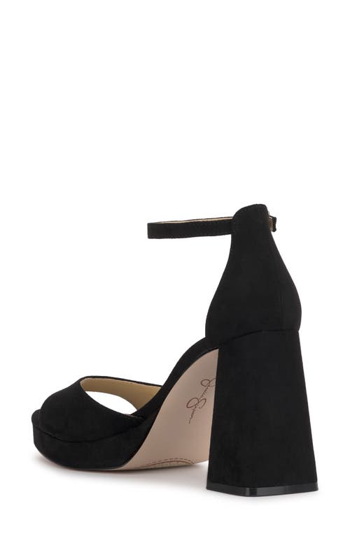 Shop Jessica Simpson Kaliah Ankle Strap Platform Sandal In Black