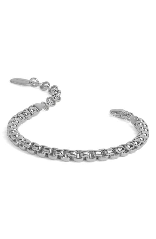 Shop Dean Davidson Softbox Chain Bracelet In Silver