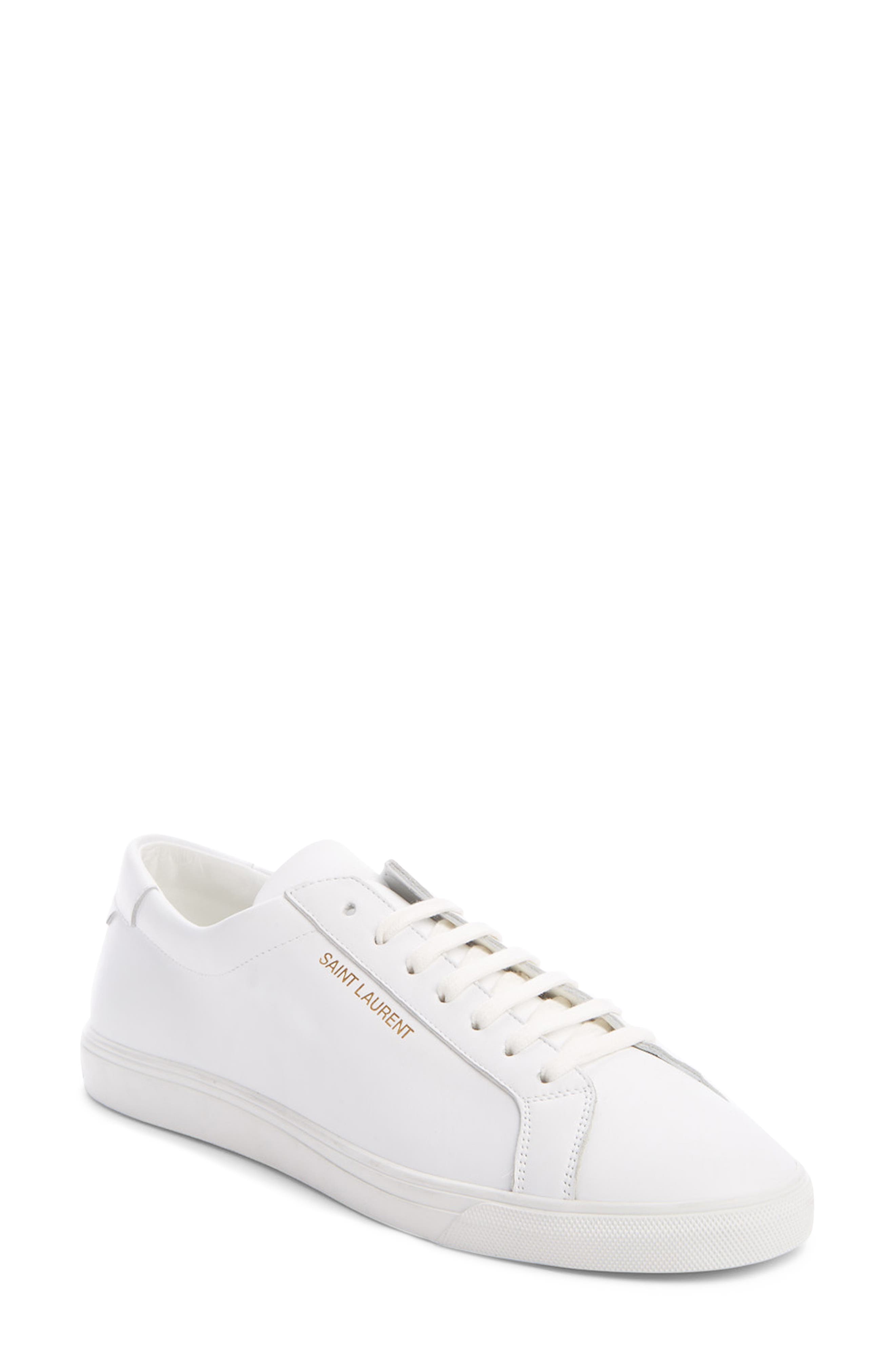 saint laurent white andy sneakers