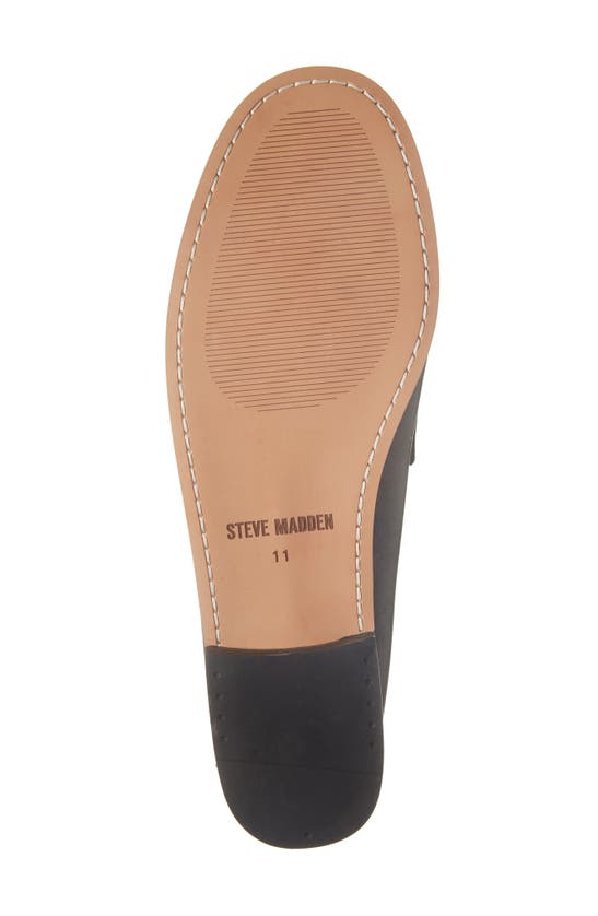 Shop Steve Madden Kingston Penny Loafer In Black Leather