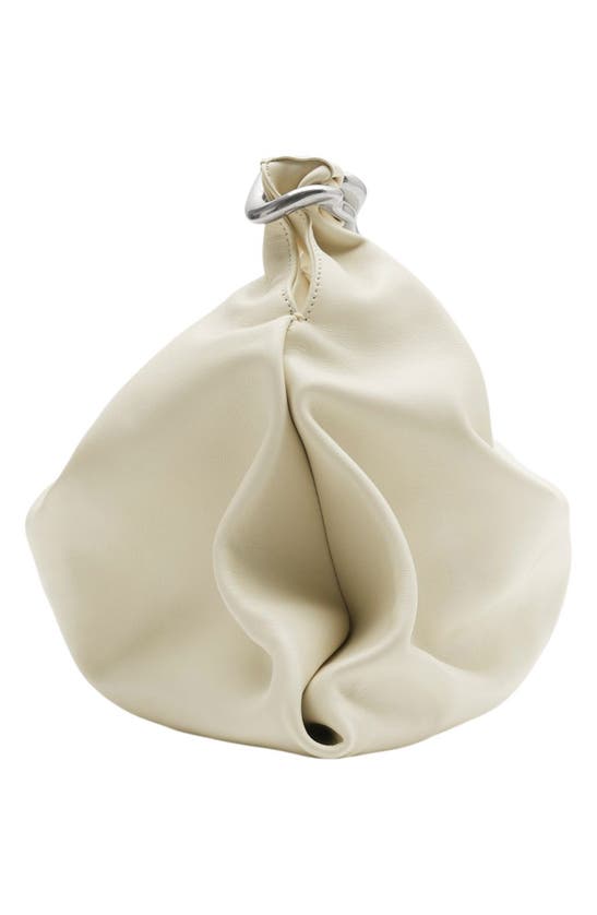 Shop Burberry Medium Swan Leather Shoulder Bag In Almond