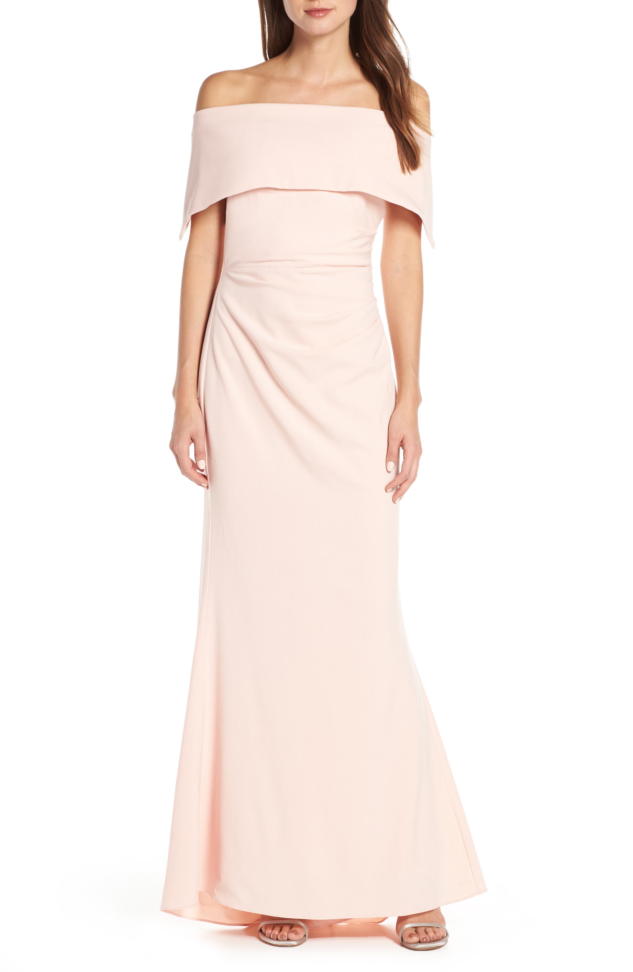 Vince Camuto Popover Gown, Pink
