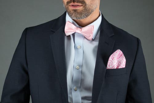 Trafalgar Sobee Collection Pocket Square In Pink