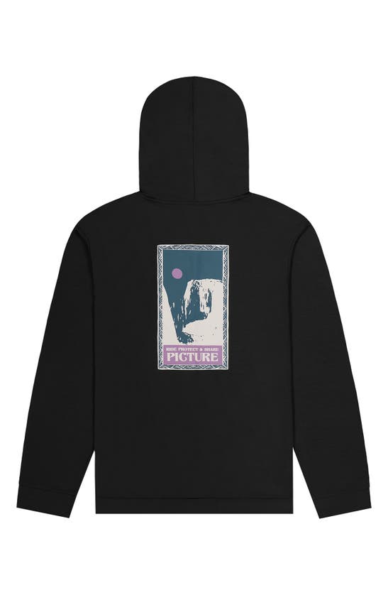 Shop Picture Organic Clothing Flack Tech Performance Hoodie In Black