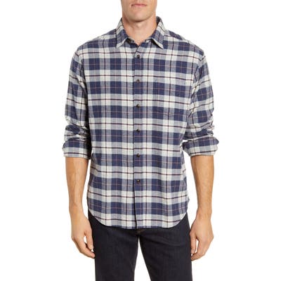 Rails Regular Fit Forrest Plaid Button-Up Flannel Shirt, Grey