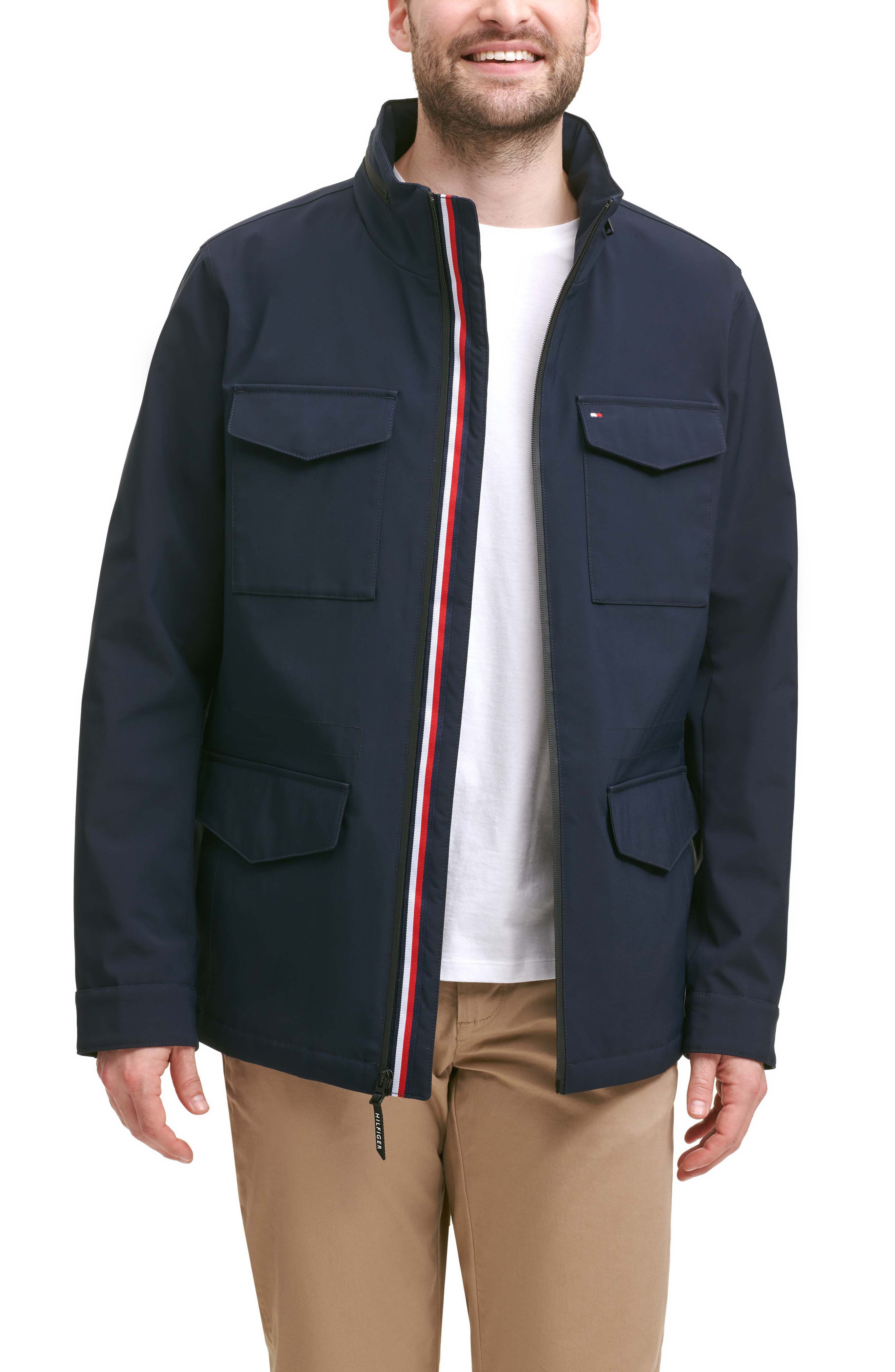 tommy hilfiger water resistant jacket