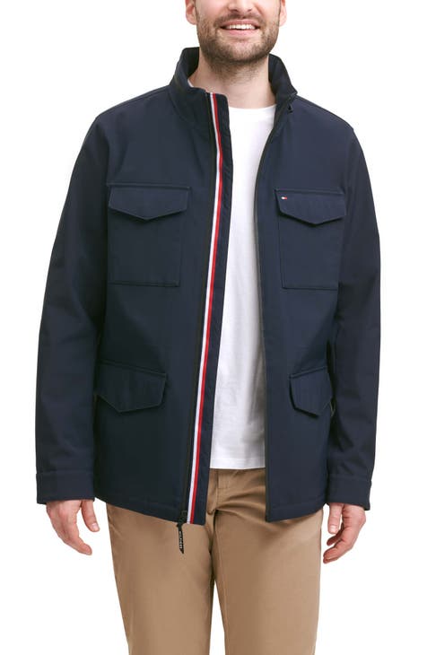Tommy Hilfiger Patch Logo Down Puffer Jacket in Yellow and Blue