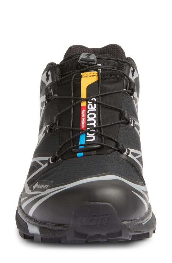Shop Salomon Gender Inclusive Xt-6 Gore-tex® Waterproof Sneaker In Black/black/ftw Silver