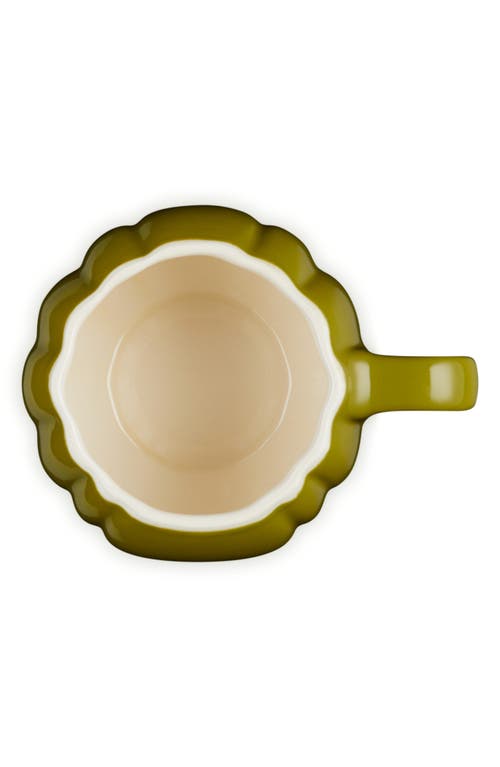 Shop Le Creuset Pumpkin Mug & Lid In Olive