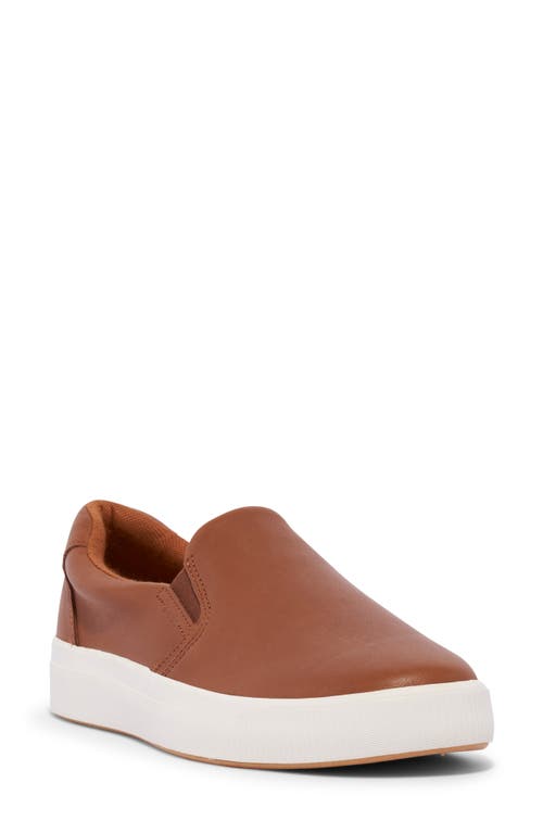 Keds® Pursuit Slip-On Sneaker in Cognac Leather 