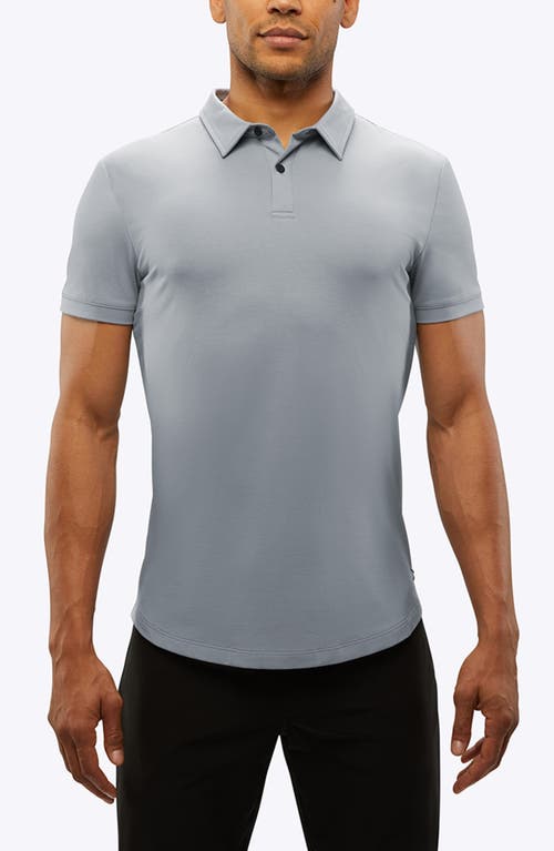 Trim Fit Cotton Blend Polo in Ice