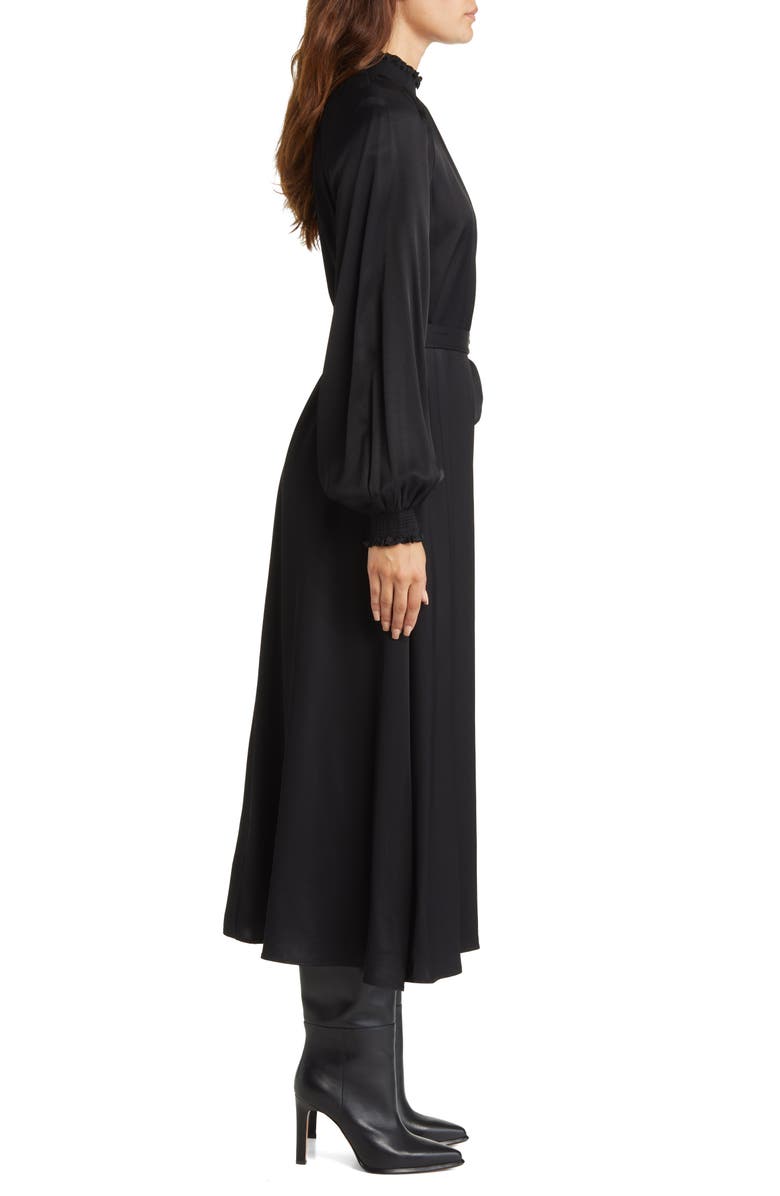 Nordstrom Smocked Neck Long Sleeve Dress, Alternate, color, 