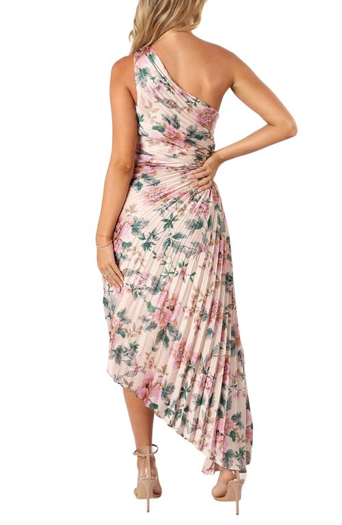 Petal And Pup Petal & Pup Kleo Floral Print Asymmetric Cocktail Dress In Multi