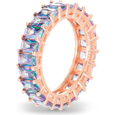 Lesa Michele Thin Emerald Cut Band Ring