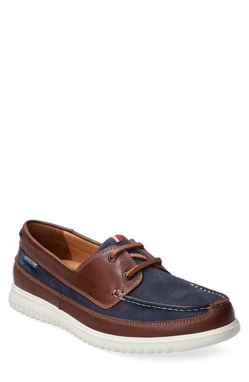 Trevis Boat Shoe in Navy Leather