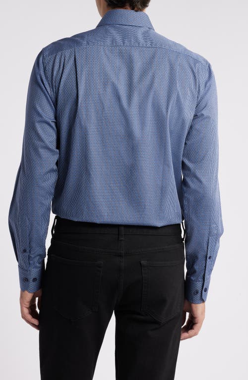 SCOTT BARBER SCOTT BARBER NEAT CHECK DOBBY BUTTON-UP SHIRT 