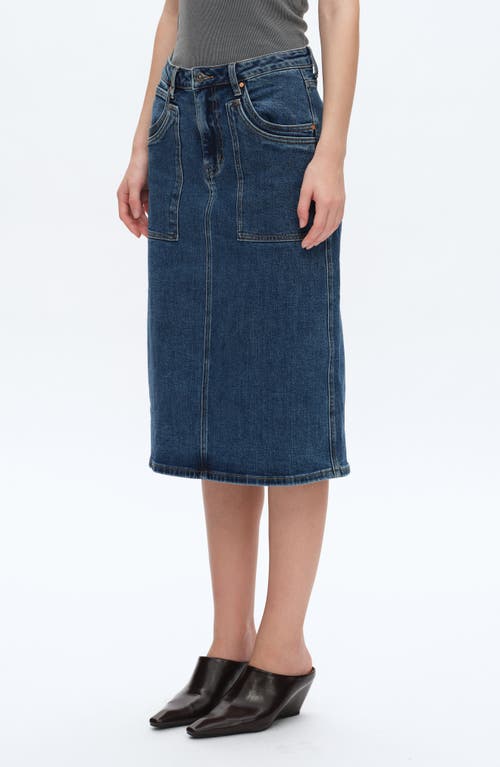 Bayeas Beth Denim Midi Skirt In Freefall