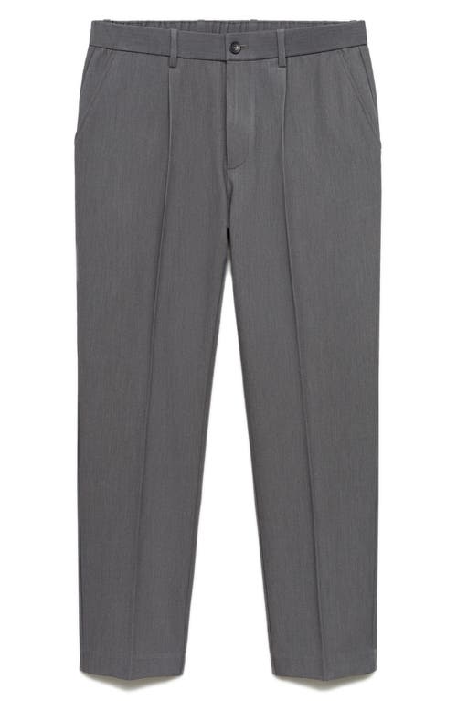 MANGO MANGO REGULAR FIT PLEATED FLOWY PANTS 