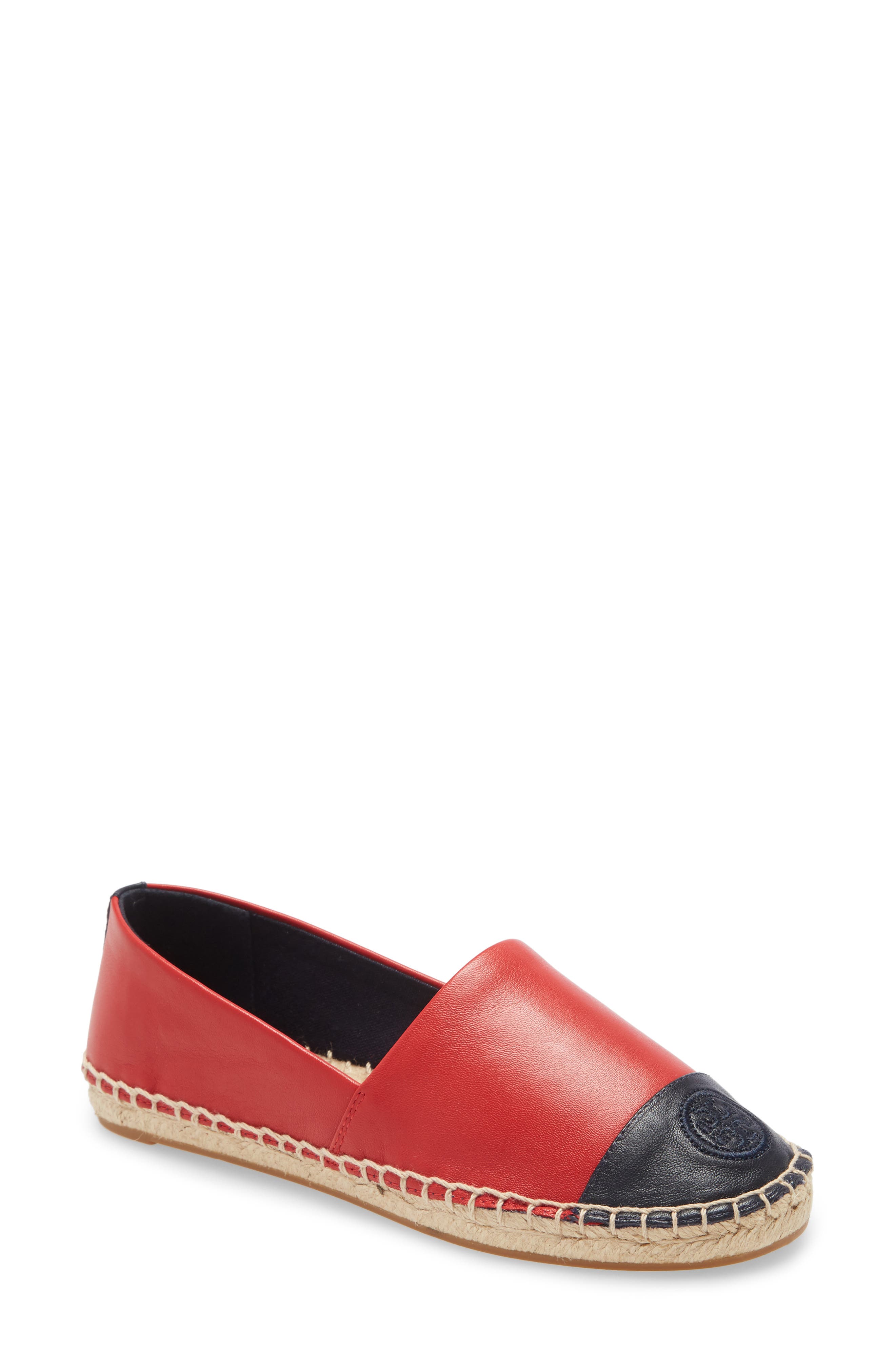 colorblock espadrille flat